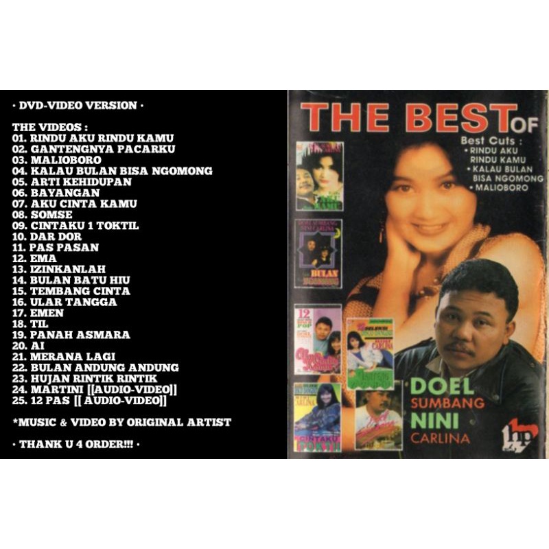 dvd doel sumbang nini Carlina the best of