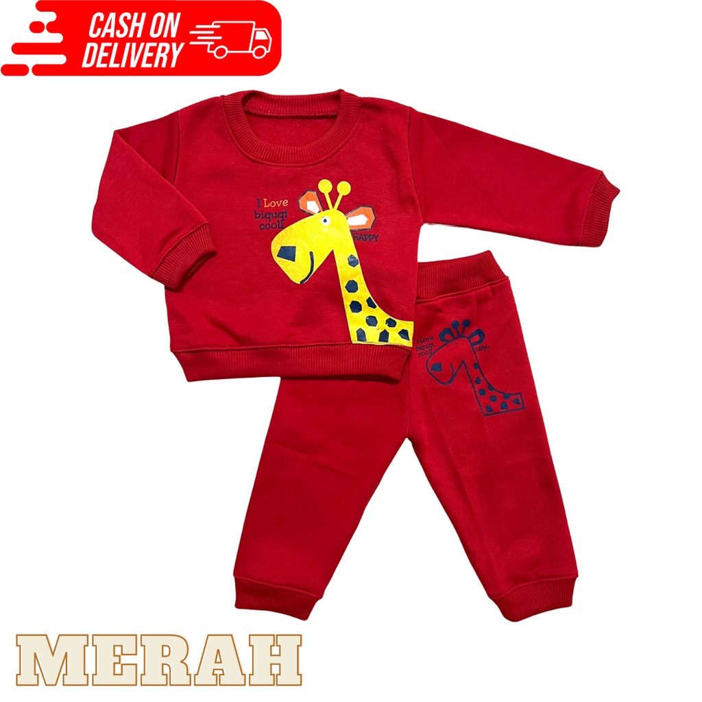 Setelan Baju Bayi Sweater Celana Panjang 3-12 Bulan Baju Baby Gracia