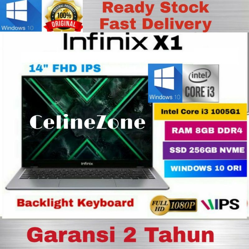 Laptop Infinix Inbox X1 Core i3 8/256 8GB 256GB Garansi Resmi 8GB 256GB