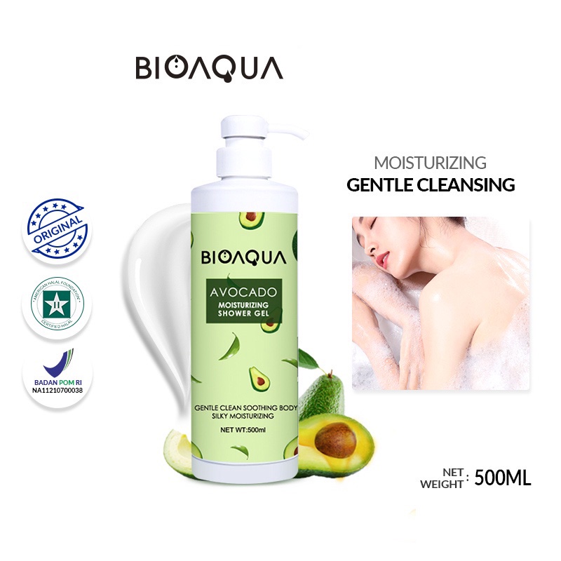 BIOAQUA Avocado Moisturizing Shower Gel 500mL