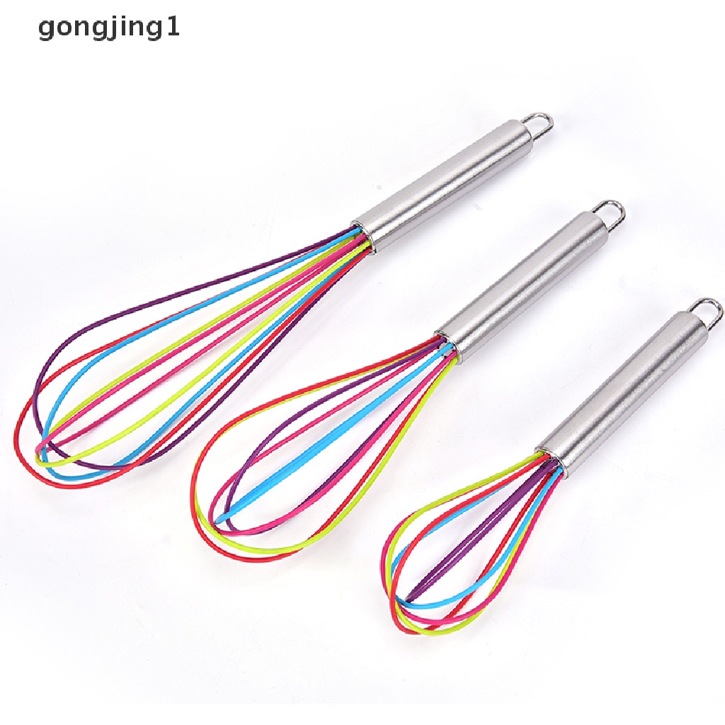 Ggg 1pcs Whisk Mixer Pengocok Telur Silikon Pengocok Telur Alat Dapur Hand Egg Mixer ID