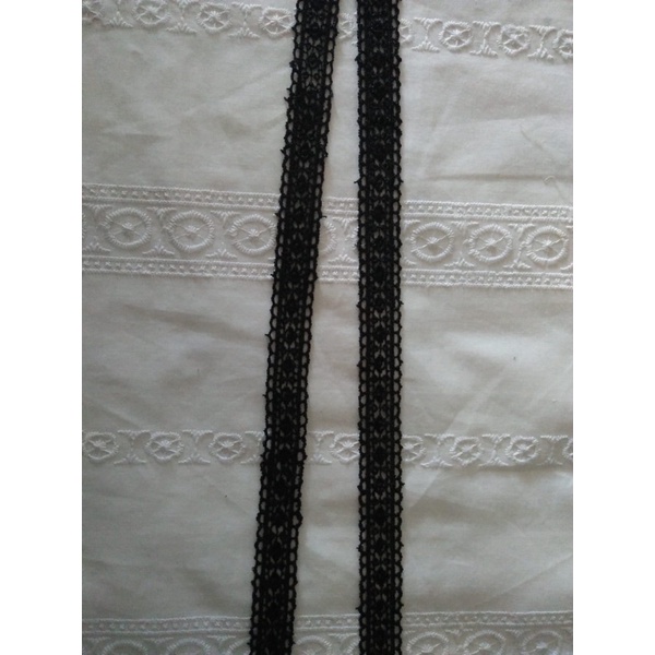renda prada 2 cm milo dan hitam