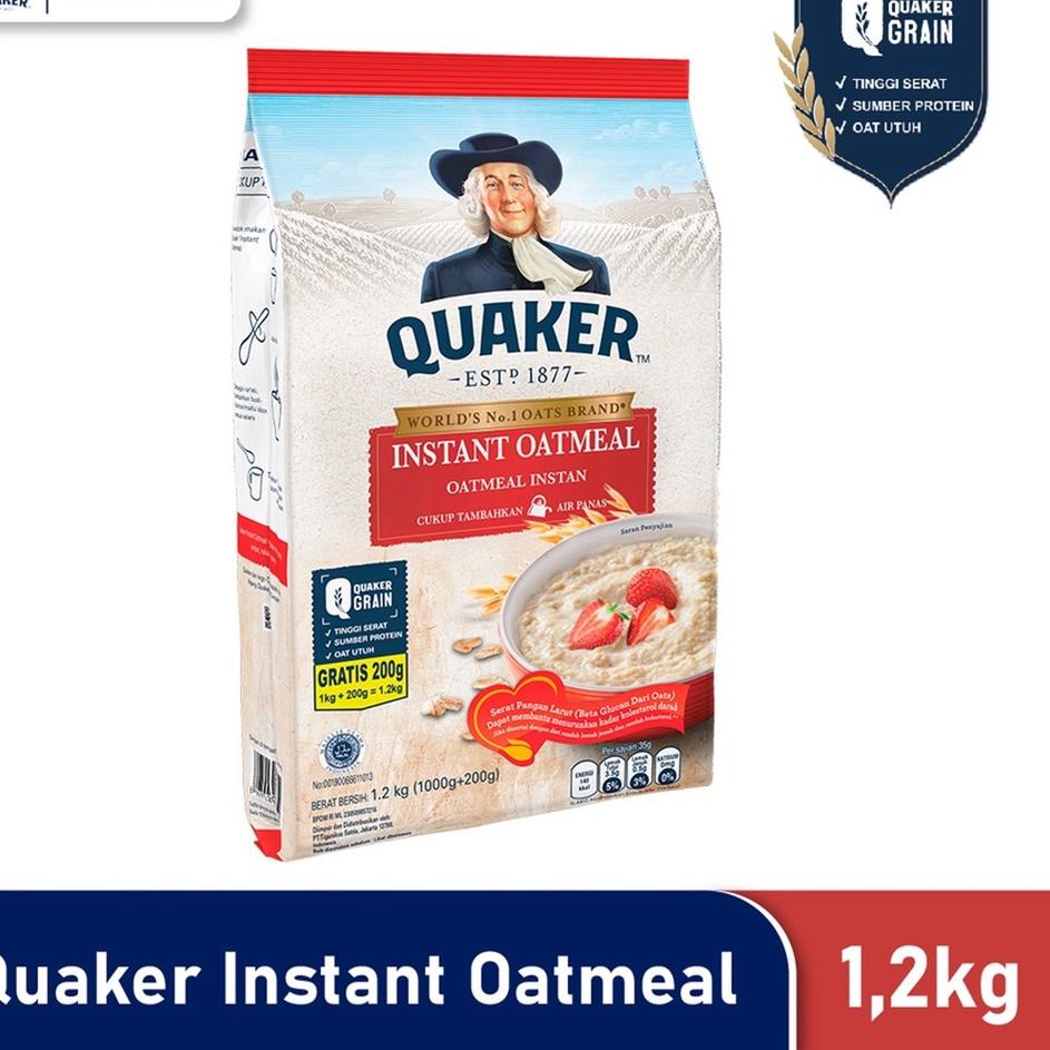 

╔║╗ Quaker Oatmeal Instant 1.2kg / 1200gram / Quakers Oatmeal 1200gr /Quaker 1,2kg/1200