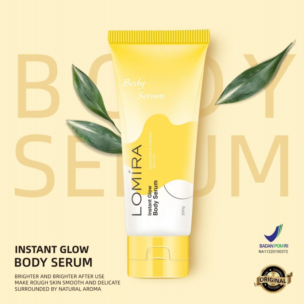 LOMIRA INSTANT GLOW BODY SERUM - BPOM - SERUM TUBUH LOMIRA MURAH