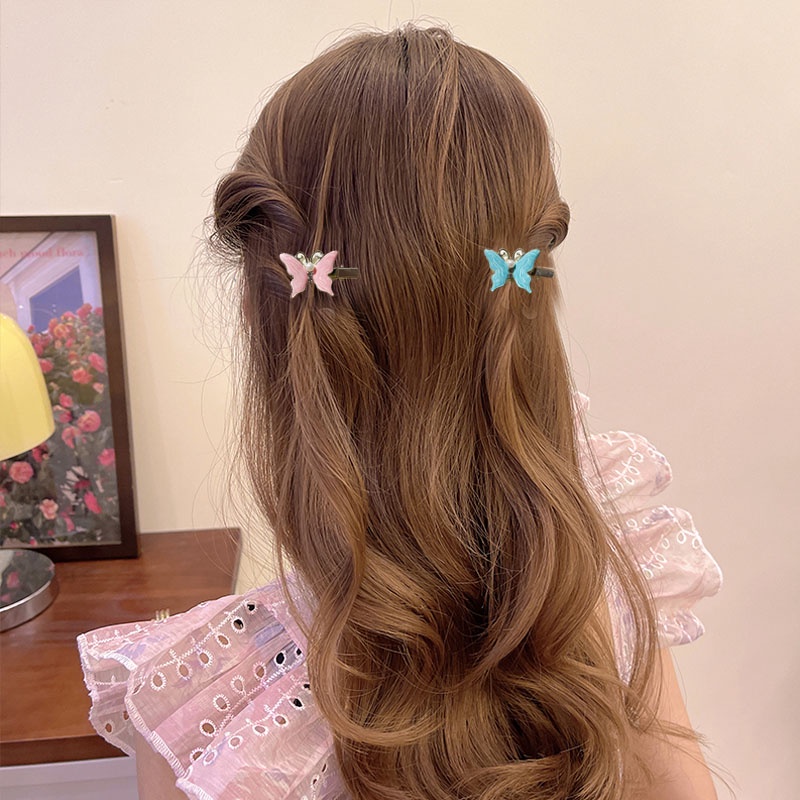 Kualitas Tinggi Klip Logam Klip Kupu-Kupu Jepit Rambut Klip Samping Duckbill Klip Hiasan Kepala Untuk Perempuan Yang Indah