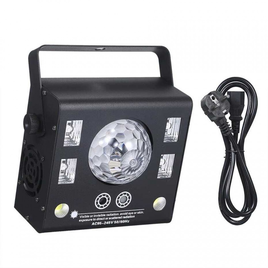 Lampu Proyektor Laser LED 4in1 Lampu Disco DJ DMX Party Lights 50W