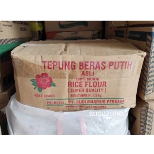 

Tepung Beras Putih 100% Murni Rosebrand 500gr Isi 20Pcs per Dus