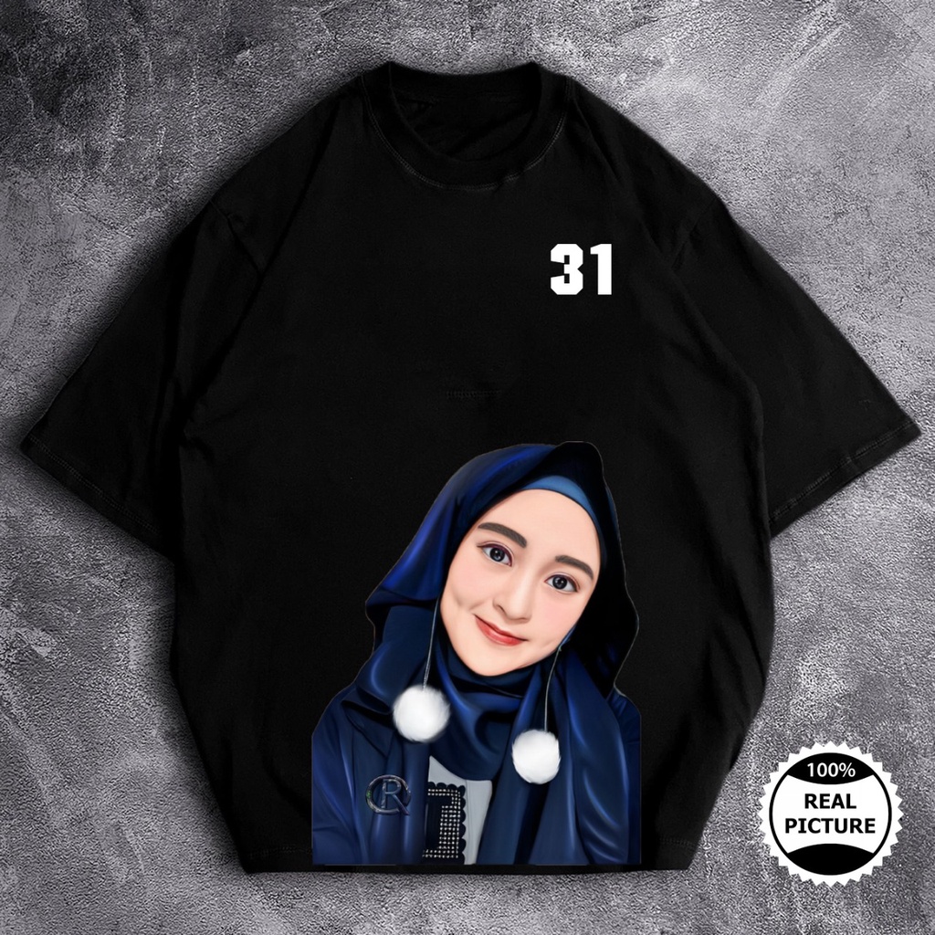 GSC - Baju Kaos Oversize Women Hijab's ANIME 031 24s