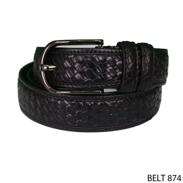 Sabuk Pinggang Pria Semi Kulit Hitam – BELT 874