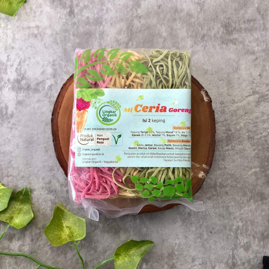 

Lingkar Organik - Mie Ceria Bumbu Goreng Sehat 50 gram - Mie Mpasi Non MSG