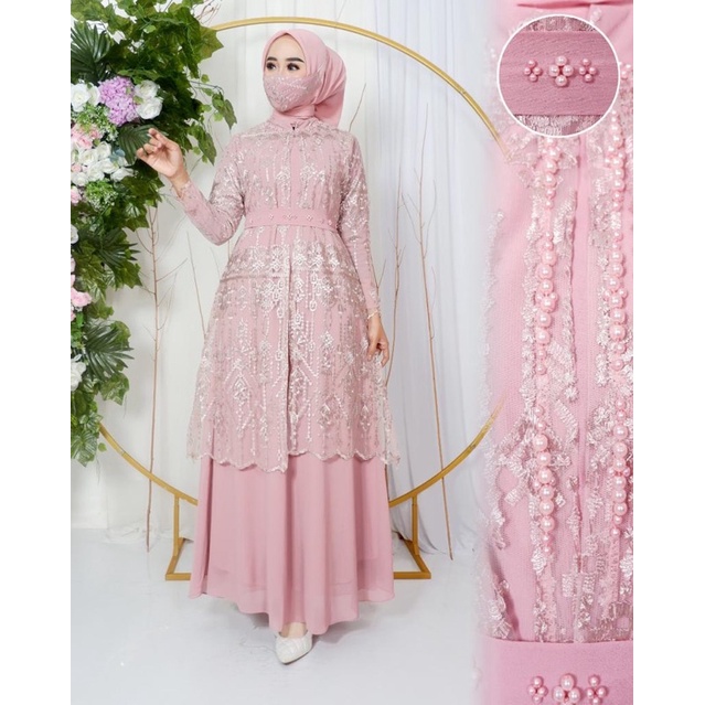 Gamis Cardigan Tali/Gamis Terbaru Cardigan/Gamis Kondangan/Gamis Premium/Gamis Original/Gamis Mewah