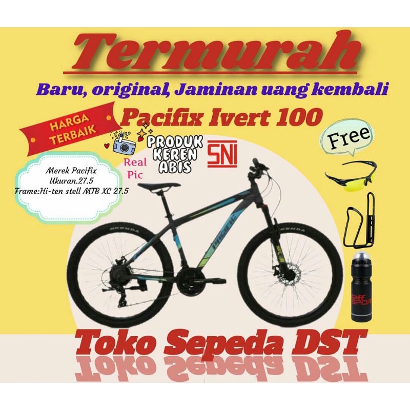 TermurahSepeda MTB/sepeda gunung/sepeda dewasa laki-laki 27.5 pacific invert 100 /Aviator 2692Ah/mtb