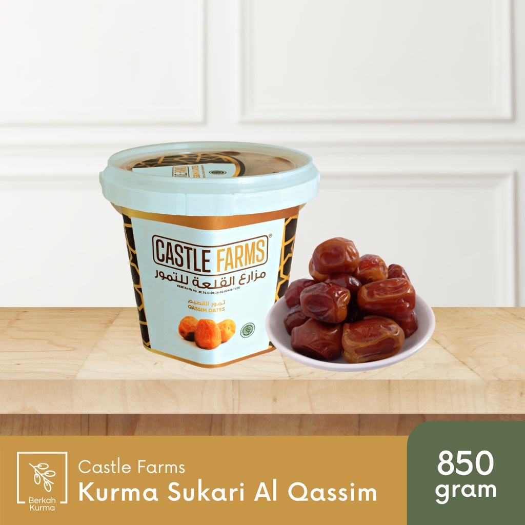 

Kurma Sukari Castle Farms 850 gram - Kurma Sukari Lembut Asli Madinah