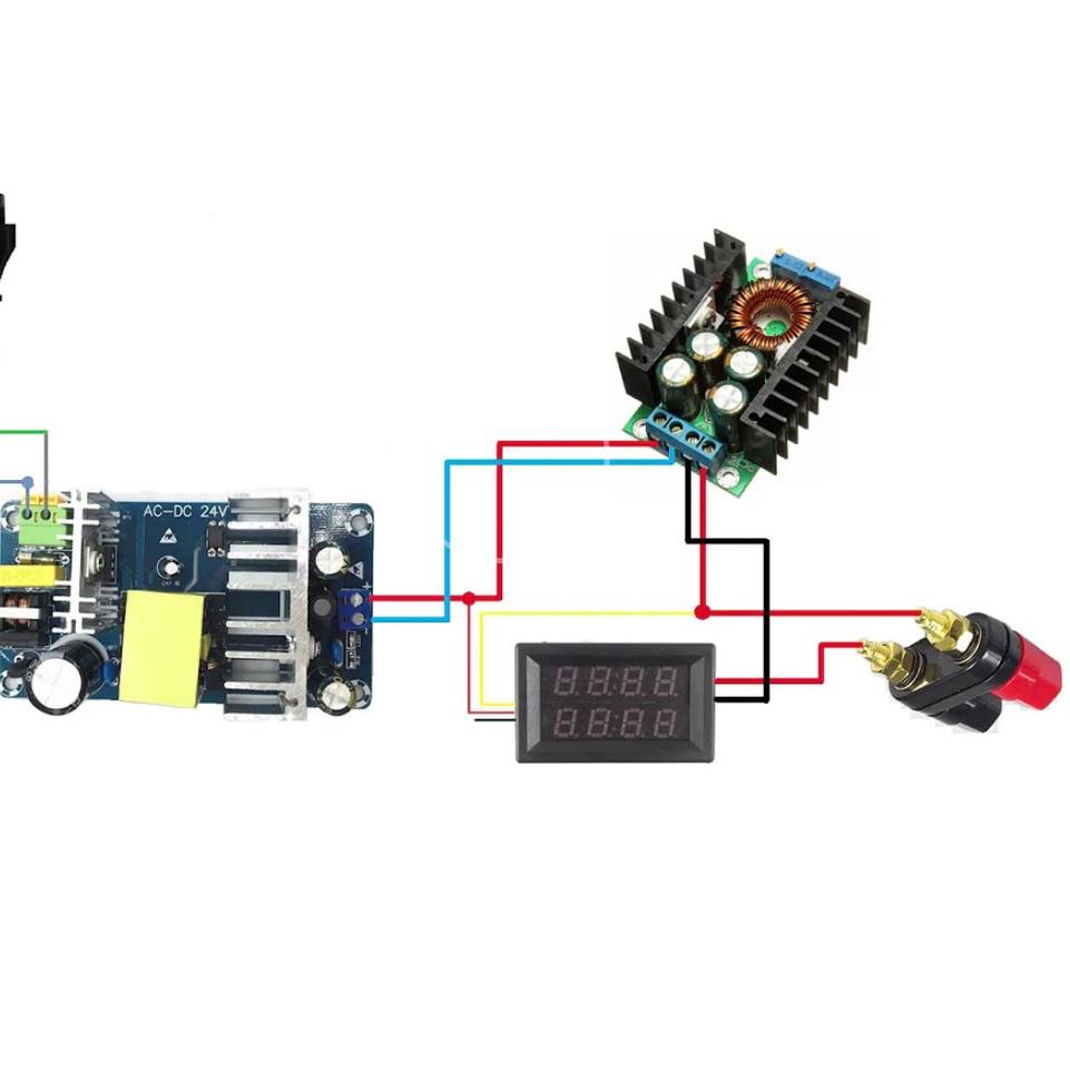 Paling Laris PAKET DC BUCK STEP DOWN 12A DAN POTENSIO Multiturn MBR