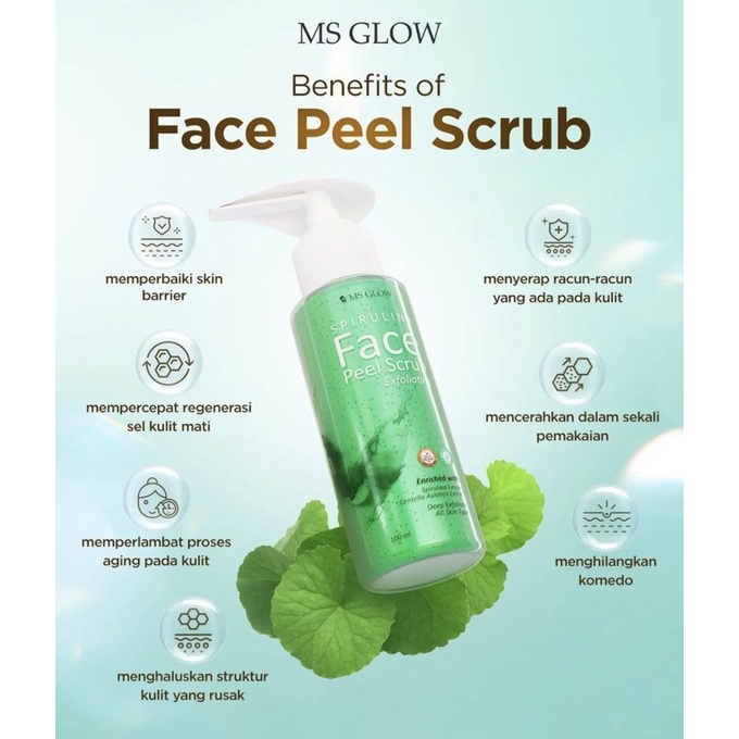 MS GLOW - FACE PEEL SCRUB - 100 GR