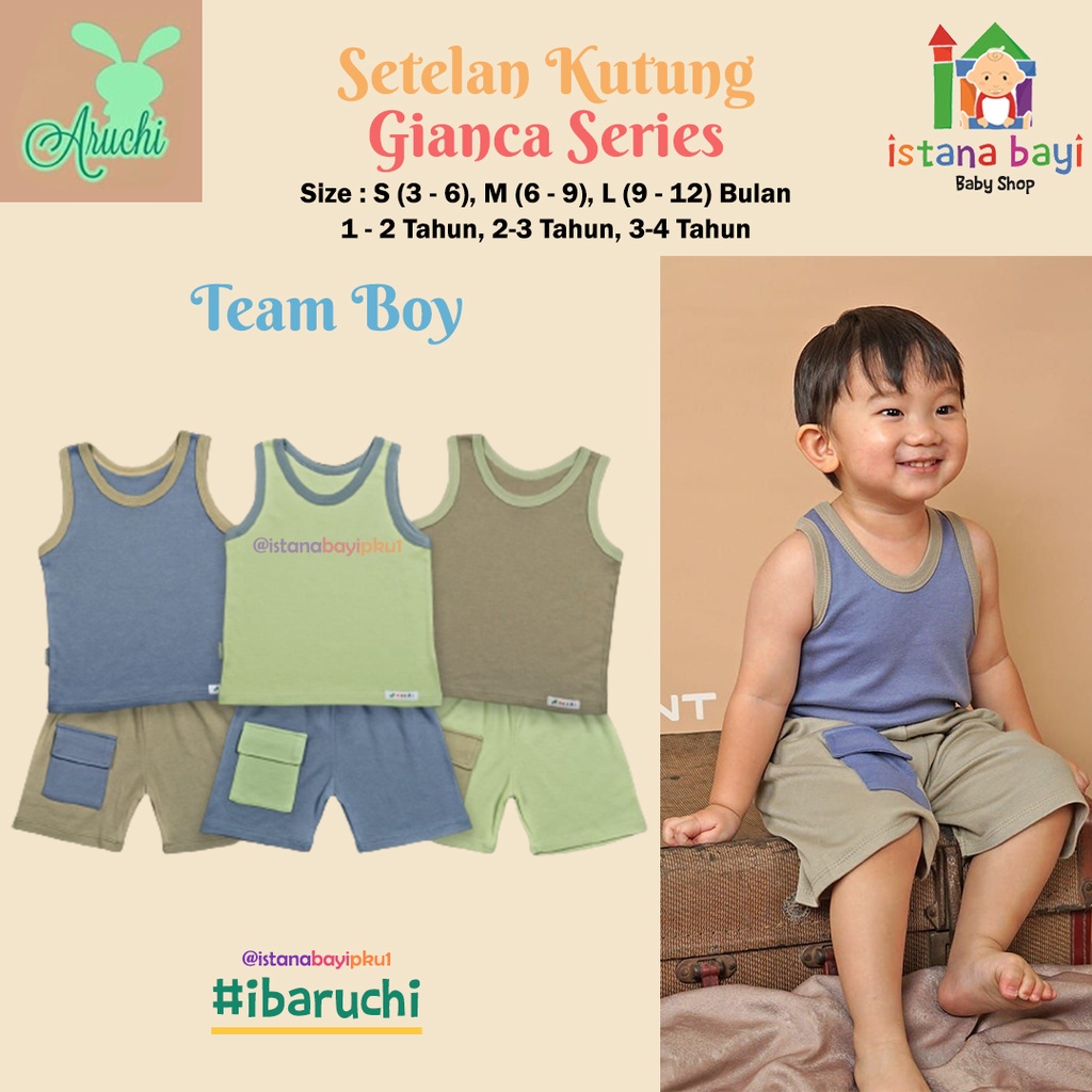 Aruchi Setelan Kutung Gianca Series / Setelan Anak Murah - Baju anak Murah