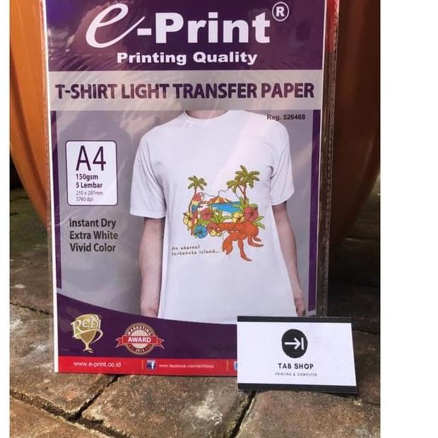 

Terlarisマ EPRINT LIGHT TSHIRT TRANSFER PAPER ✔