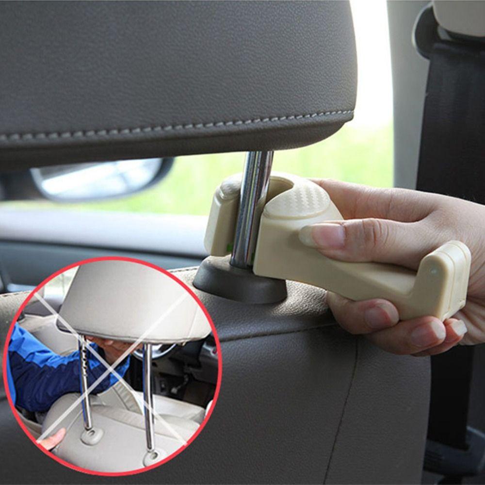 Lanfy Braket Kursi Mobil Two-in-one Multifungsi Organizer Foldble Clips Auto Decor Aksesoris Pengait Headrest Interior Mobil