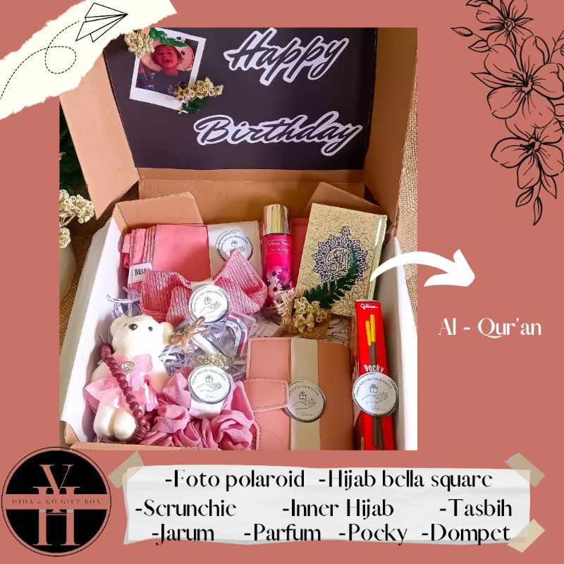 Kado untuk wanita,bingkisan untuk wanita, hempres wanita muslimah, kado wanita muslim