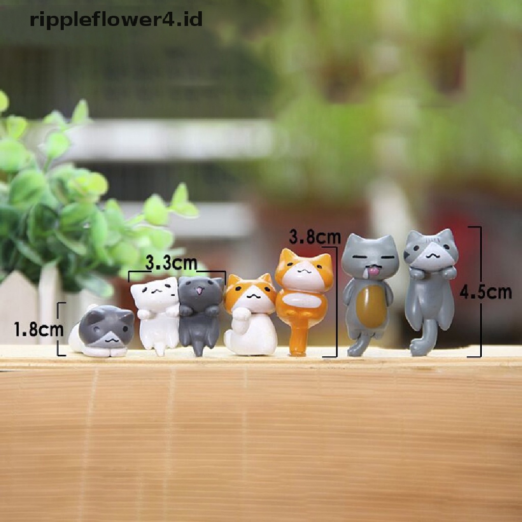 {rippleflower4.id} Gantungan Kunci Kucing Keberuntungan Kartun Yang Indah Wanita Pria Kitten Car Keychain Fashion Keyring~