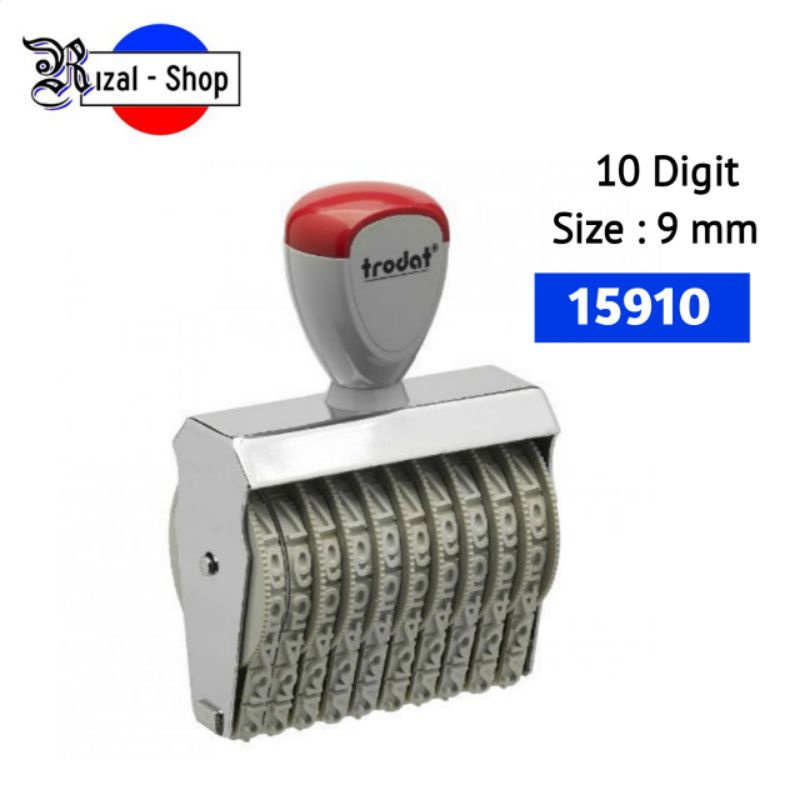 

Trodat Stempel Angka manual 10 digit 9 mm 15910