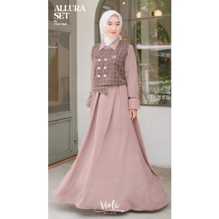 Alura rompi cringcle original viola hijab / dress rompi viola hijab /Dress Monaity by viola hijab LD