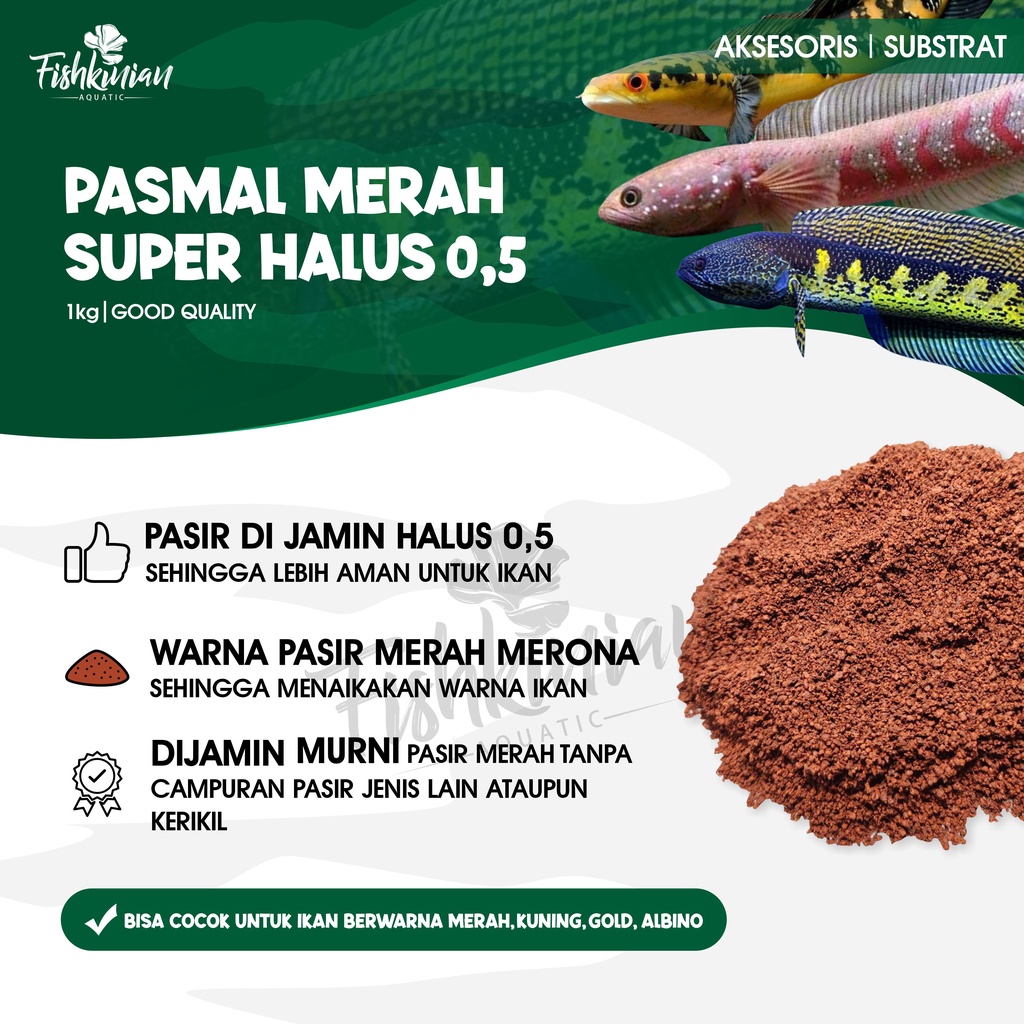 PASIR MALANG (PASMAL) MERAH 0.5 SUPER HALUS 1KG
