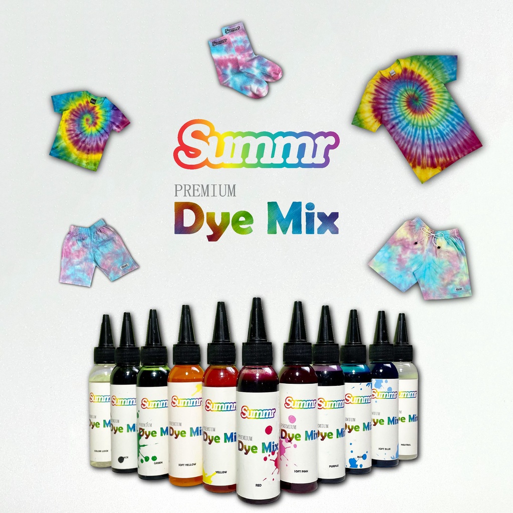 Jual Pewarna Tie Dye Summr Premium Dye Mix Pewarna Pakaian Pewarna Kaos Tie Dye Kit Pewarna