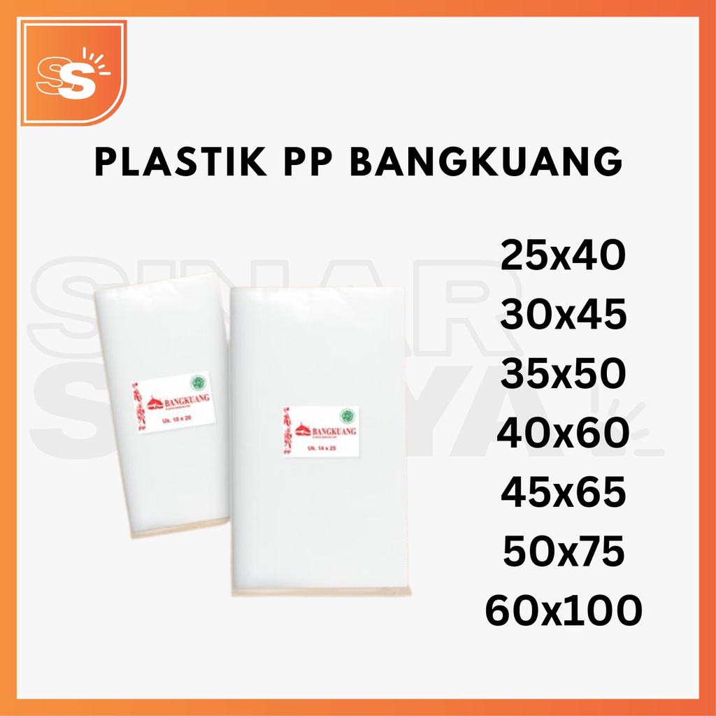 Kantong Plastik PP Bangkuang / Plastik Laundry Isi 500 Gram