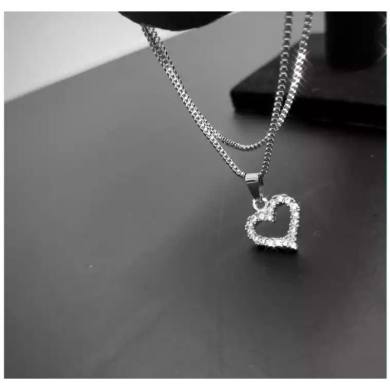 KALUNG RANTAI ITALI IMPORT LIONTIN PERMATA LOVE