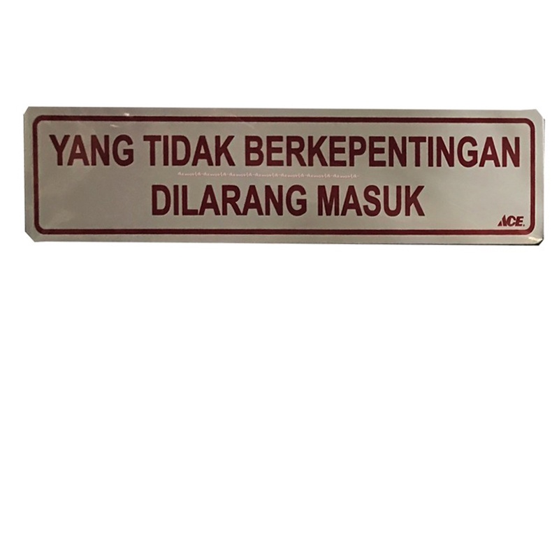 Stiker Yang Tidak Berkepentingan Dilarang Masuk Sticker No Entry Alat Pemberitahuan Yang Tidakberkepentingan Di Kantor Di Ruangan Khusus