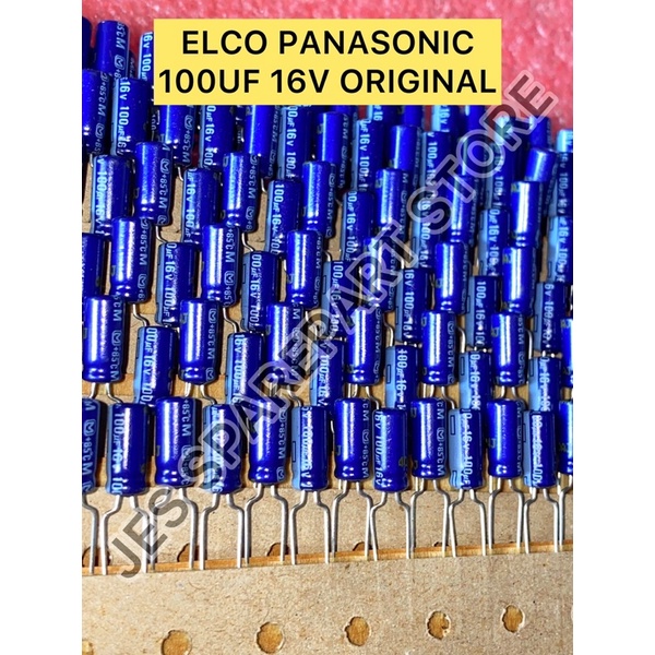 ELCO PANASONIC 100UF 16V ORIGINAL