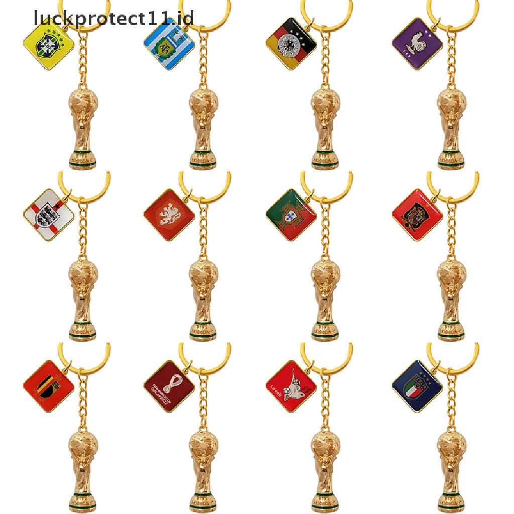 /Fashion Hot// Fashion// 2022bola Piala Dunia Korek Negara Bendera Gantungan Kunci Liontin Football Key Ring Liontin Aksesoris Piala Eropa Gantungan Kunci Hadiah Untuk Penggemar.