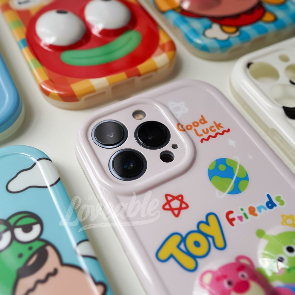 Squishy 3D case cartoon for 14 pro max (no mini)