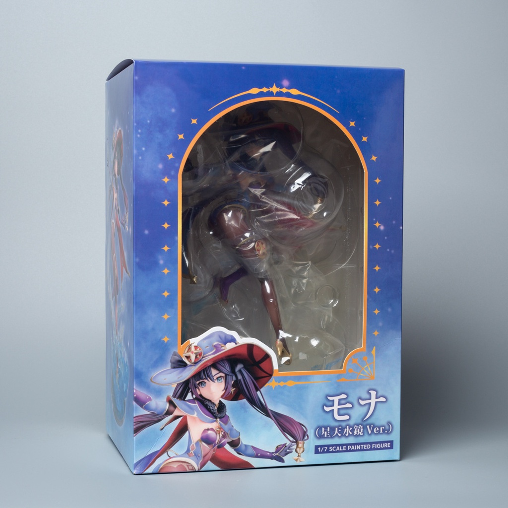 Game Genshin Impact Astrologist Mona Astral Reflection Ver 25cm PVC Koleksi Action Figure Desktop Ornamen