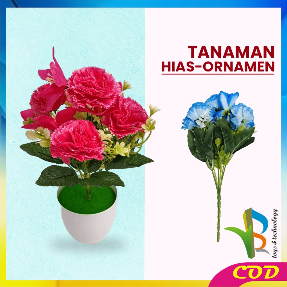 RB-C682 C684 Pot Tanaman Bunga Lily Artificial Dekorasi Rumah / Tanaman Hias Plastik Pot Bunga Hias Bunga Artifisial Dekorasi