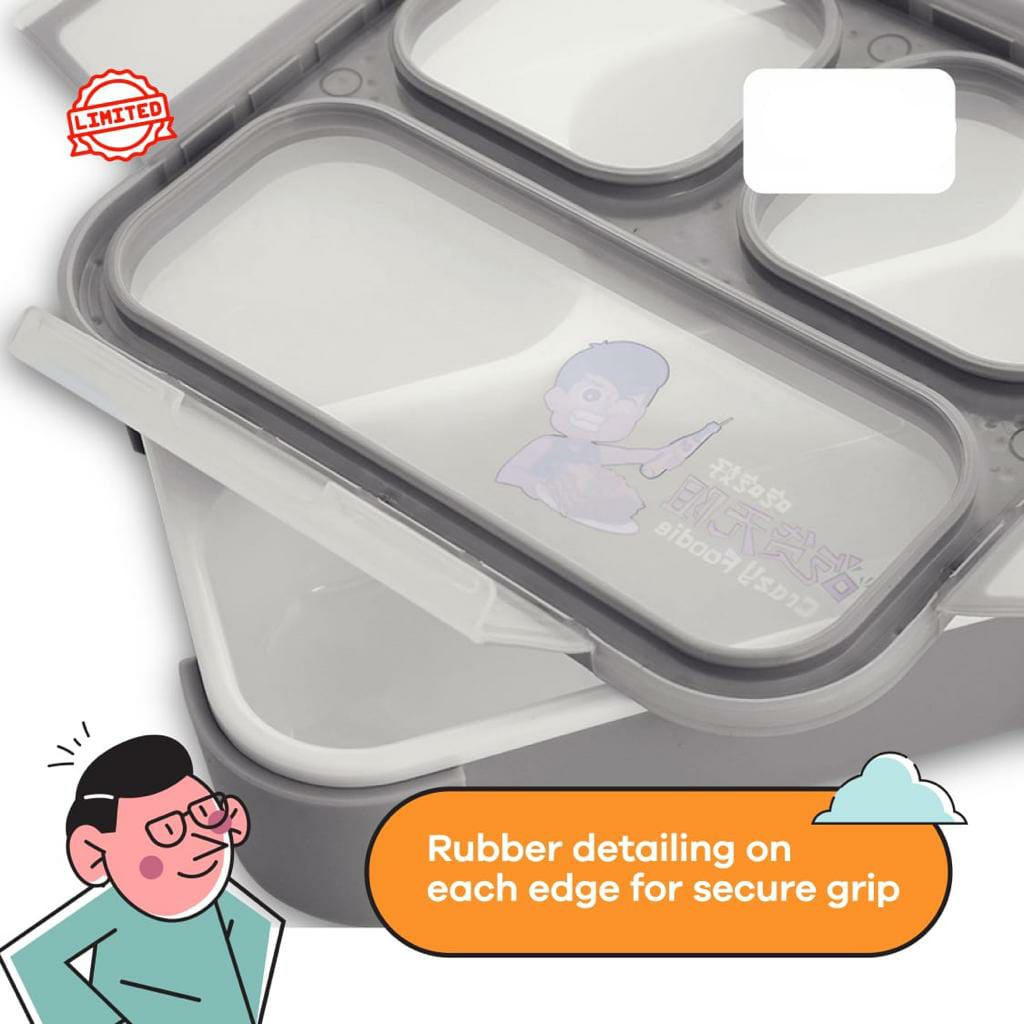 Limited Edition Kotak Makan 3 Sekat Anti Tumpah