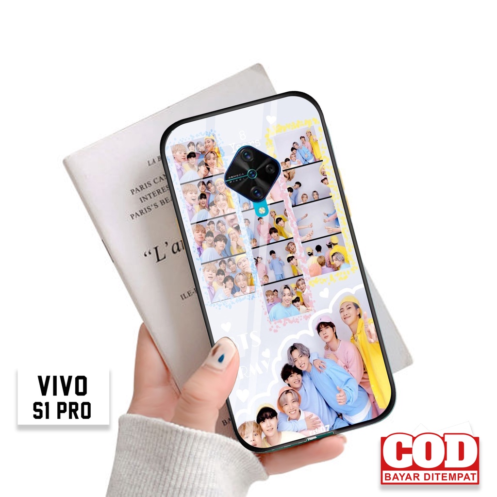 [COD]Case Vivo S1 Pro Casing Hp Motif Aesthetic BTS Kpop 001 Gambar Custom Desain Kekinian Aesthetic