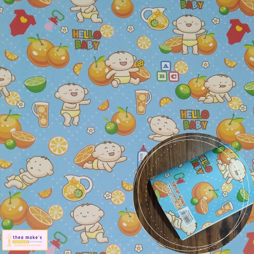 

Kertas Kado Sansan Wawa Motif Kids Hello Baby Blue / Bungkus / Kado / Wrapping Paper