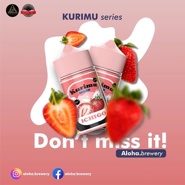 Kurimu Series Watermelon Strawberry 60ML 3MG / 6MG Freebase