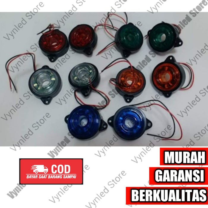 Lampu led bak mobil truk bentuk donat 1 set 24 volt