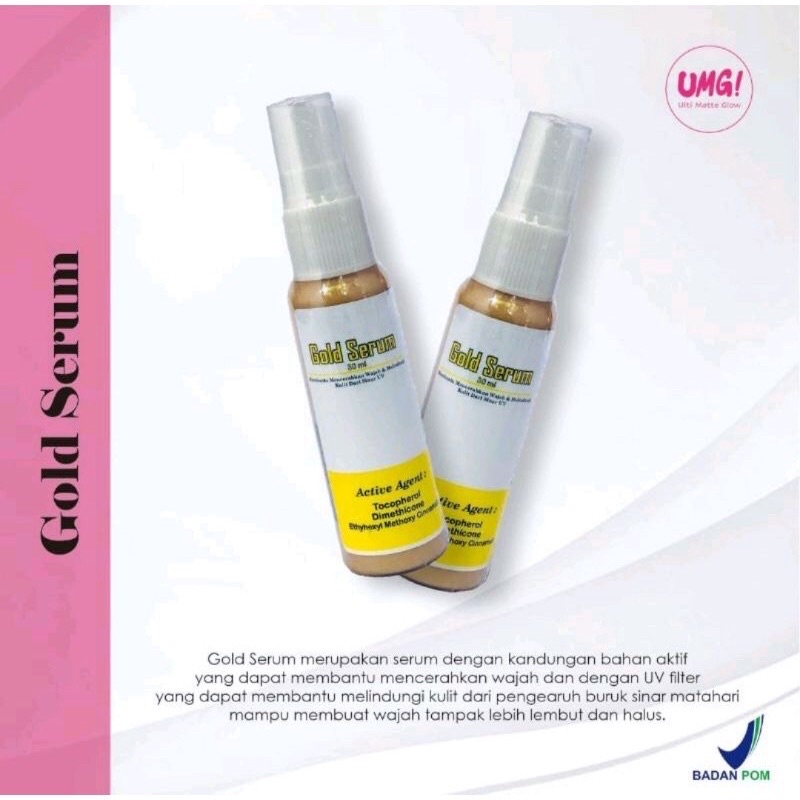 UMG gold serum ulti matte glow