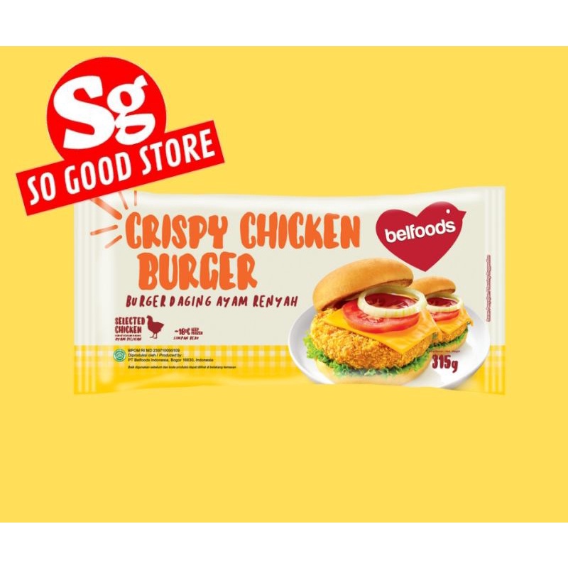 Belfoods chicken burger isi 6 315 gram