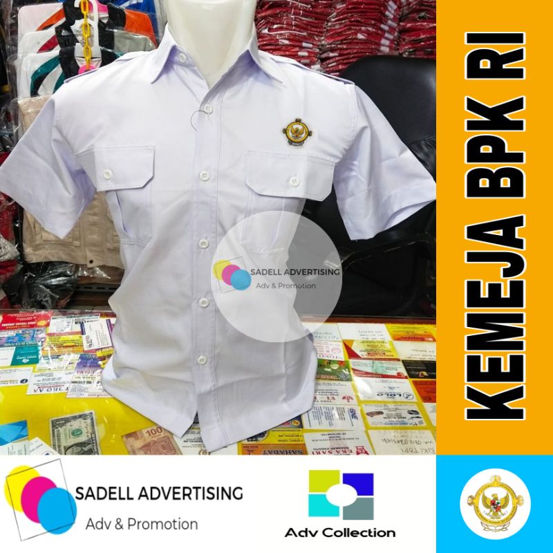 Jual Kemeja PDH BPK RI Seragam PDH BPK RI Putih Lengan Pendek Pria ...