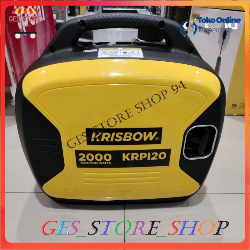 Krisbow Ganset Portable Bensin/Krisbow Genset Bensin 2000w 1 Ph Krpi20