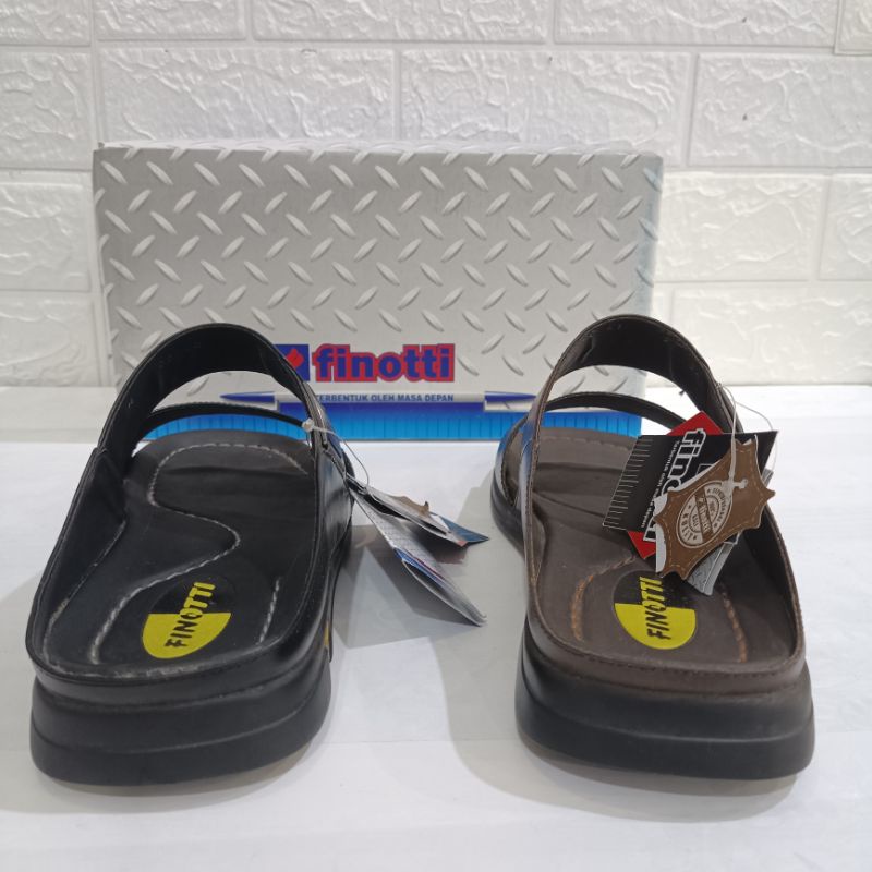 Sandal Kulit Finotti model kokop tali dua tipe NED 02 ukuran 38-43 | Sandal Finotti tali dua