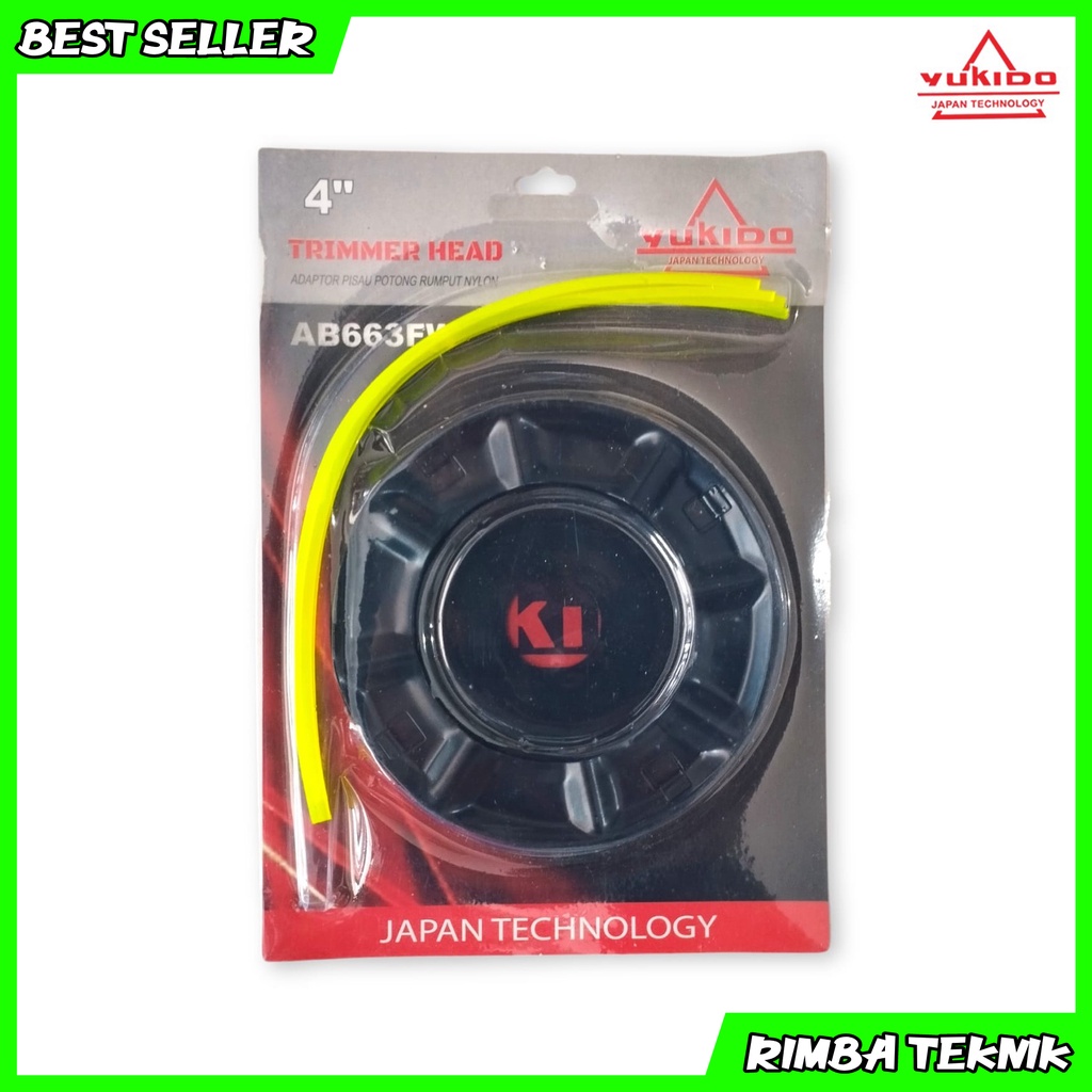 YUKIDO trimmer head dudukan / piringan senar mesin potong rumput blackcutter dudukan tali nylon trimmer head termurah