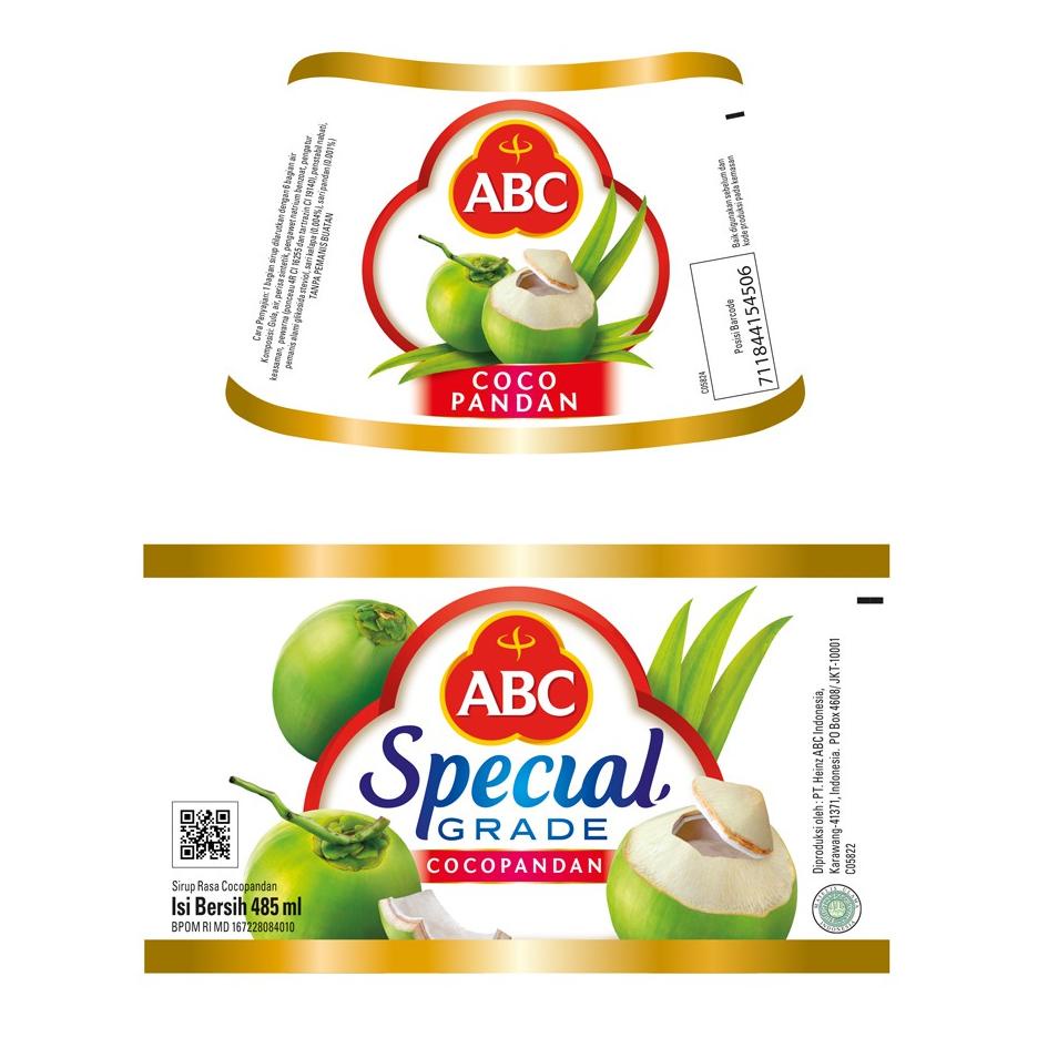 

↬ ABC Sirup Special Grade Cocopandan 485 mL ㅪ