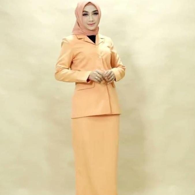Stelan Blazer Baju Seragam Dharma Wanita Size XS-5L