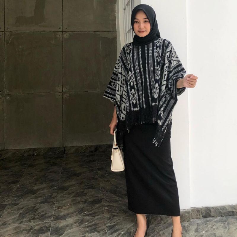 Blus Tenun Jepara- Blouse Tenun -Blus kerja -Atasan Tenun -Blouse tenun Lombok